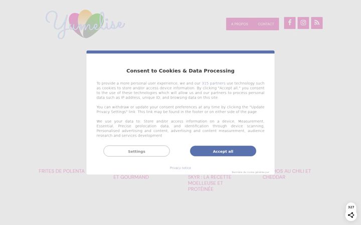 Screenshot of yumelise.fr