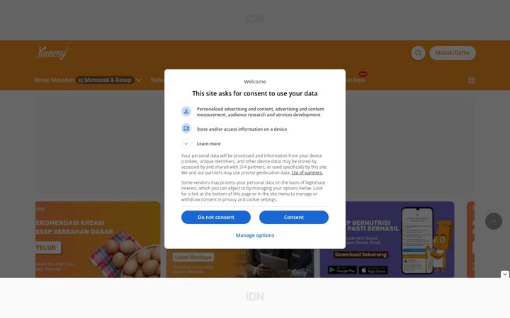 Screenshot of yummy.co.id