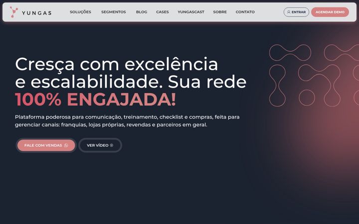 Screenshot of yungas.com.br