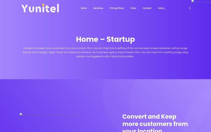Screenshot di yunitel.com