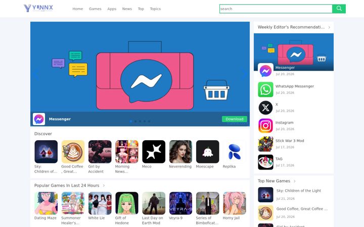 Screenshot of yunnx.com