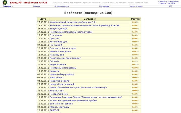 Screenshot of yuretz.ru