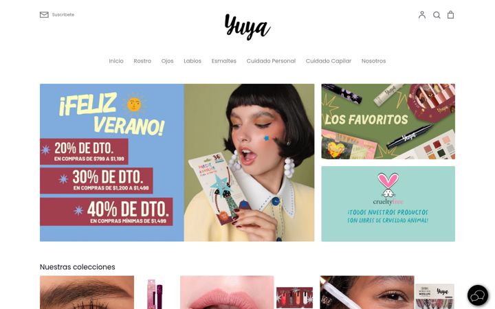 Screenshot of yuyatiendaoficial.com
