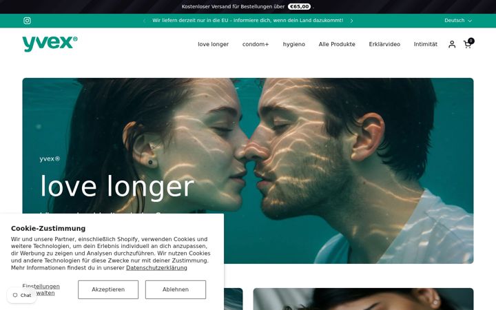 Screenshot of yvex.de