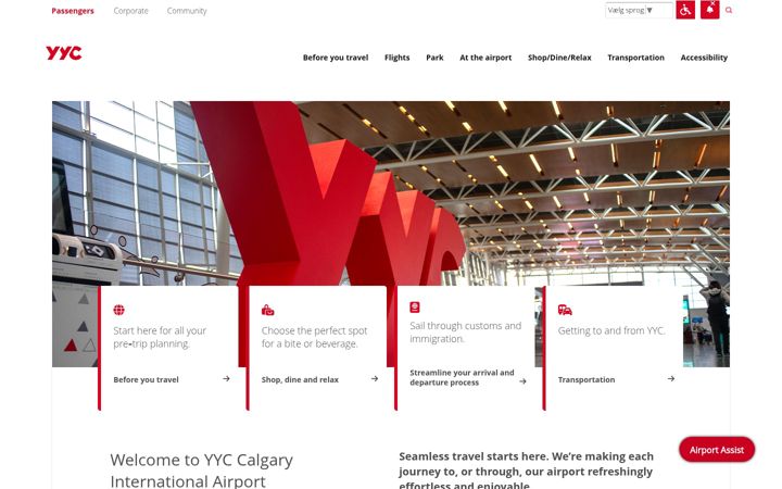 Screenshot of yyc.com