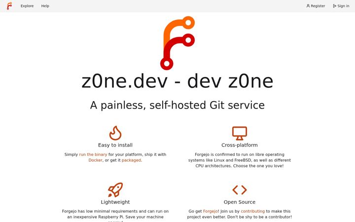 Screenshot of z0ne.dev