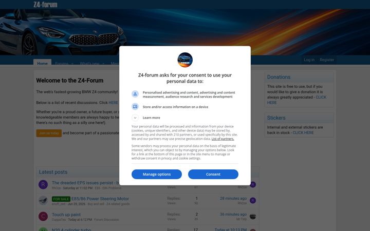 Screenshot of z4-forum.com