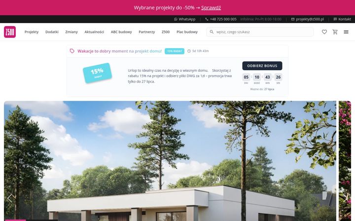 Screenshot of z500.pl