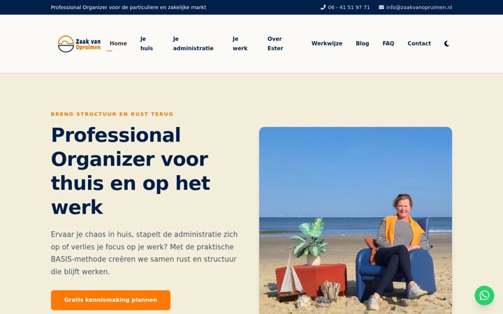 Captura de ecrã de zaakvanopruimen.nl