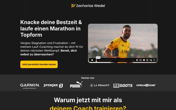 Screenshot of zacharias-wedel.de