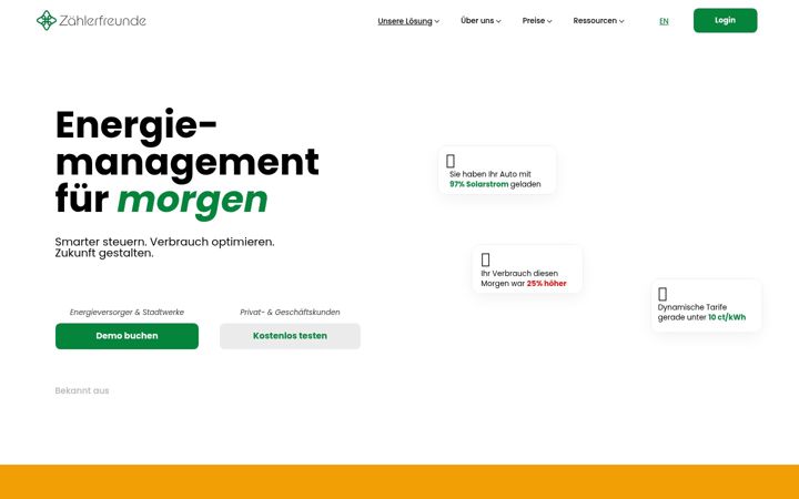 Screenshot of zaehlerfreunde.com