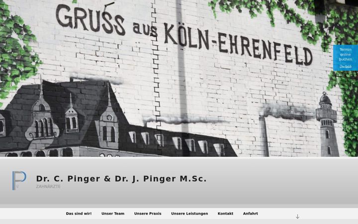 Skärmbild av zahn-ehrenfeld.de