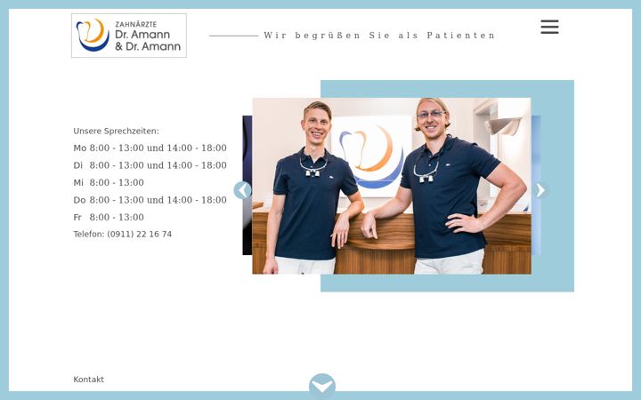 Ekrano kopija zahnarzt-dr-amann.de