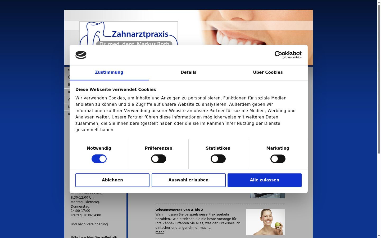 Sutikimo reklamjuostės, rodytos prieš bet kokią sąveiką, ekrano kopija