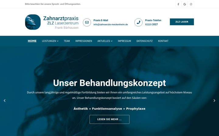 Screenshot di zahnarzt-meckenheim-voreifel.de