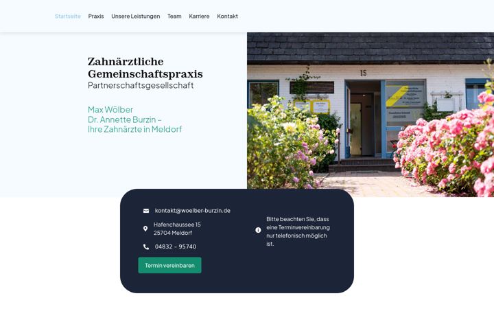 Screenshot of zahnarzt-meldorf.de