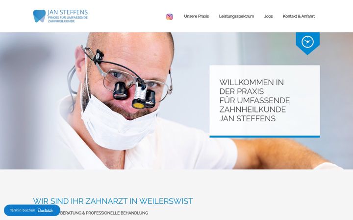 Capture d'écran de zahnarzt-weilerswist.com