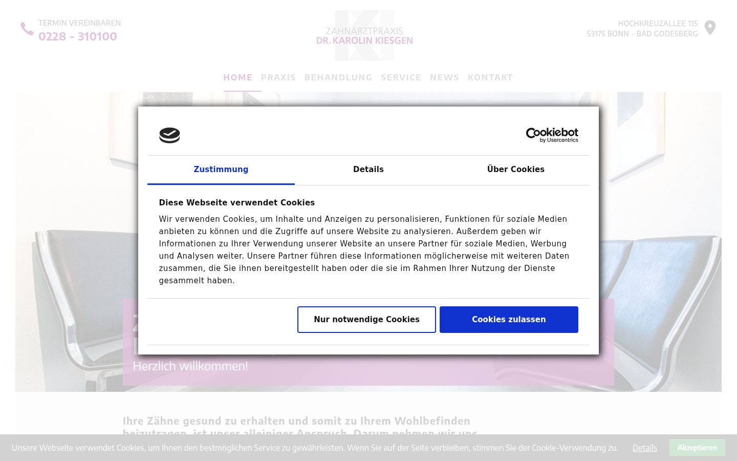 Sutikimo reklamjuostės, rodytos prieš bet kokią sąveiką, ekrano kopija