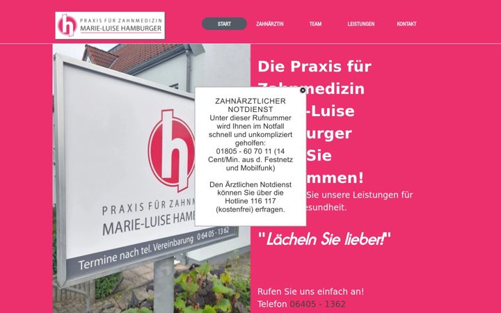 zahnarztpraxishamburger-in-laubach.de