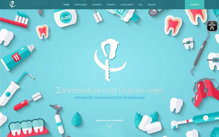 Captură de ecran a zahnmedizin-rheinfelden.de