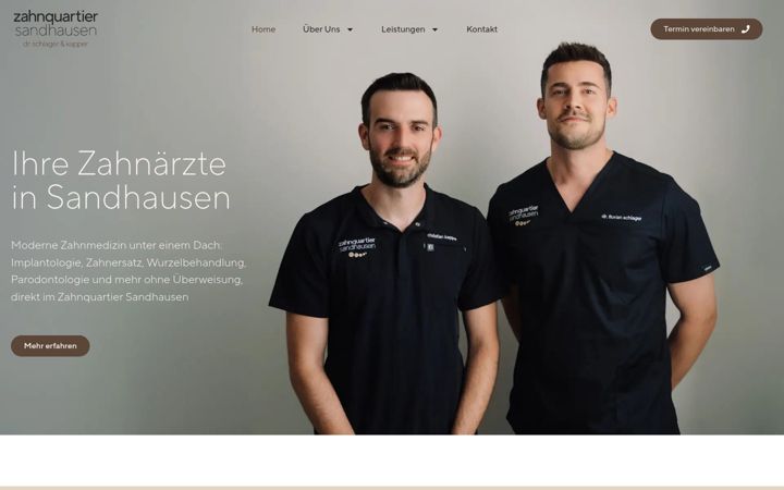 Screenshot of zahnquartier.com
