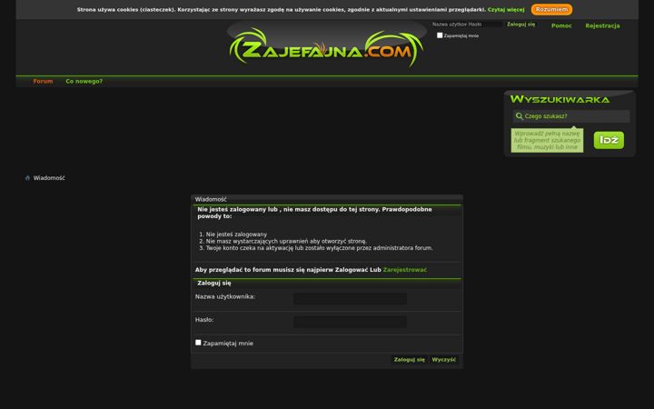 Screenshot of zajefajna.com