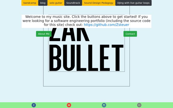 Screenshot of zakbullet.com