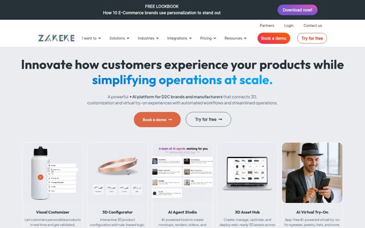 Screenshot of zakeke.com