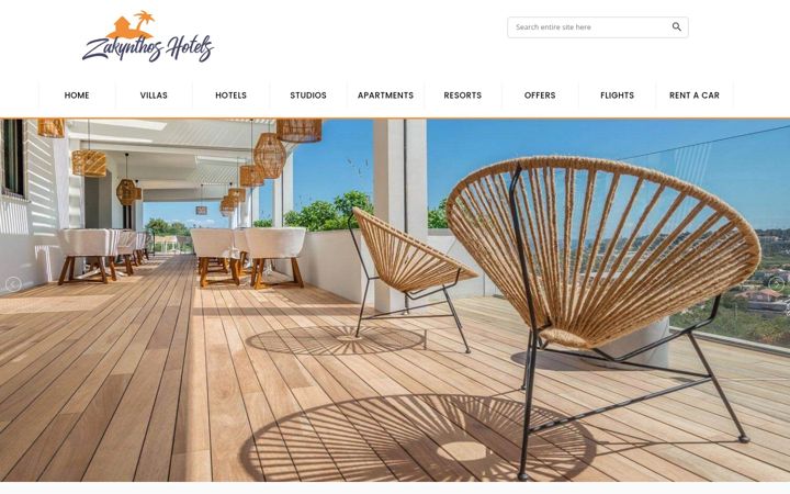 Screenshot of zakynthoshotels.eu