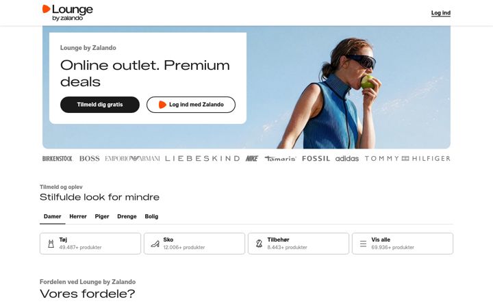 Screenshot of zalando-lounge.dk