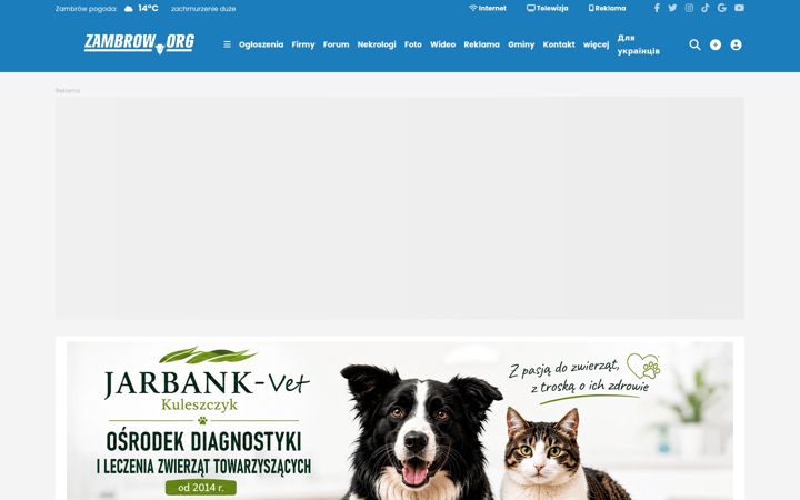 Screenshot of zambrow.org