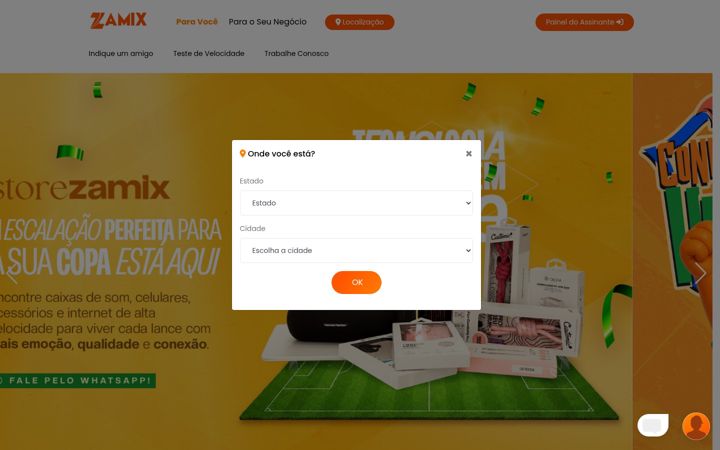 Screenshot of zamix.com.br