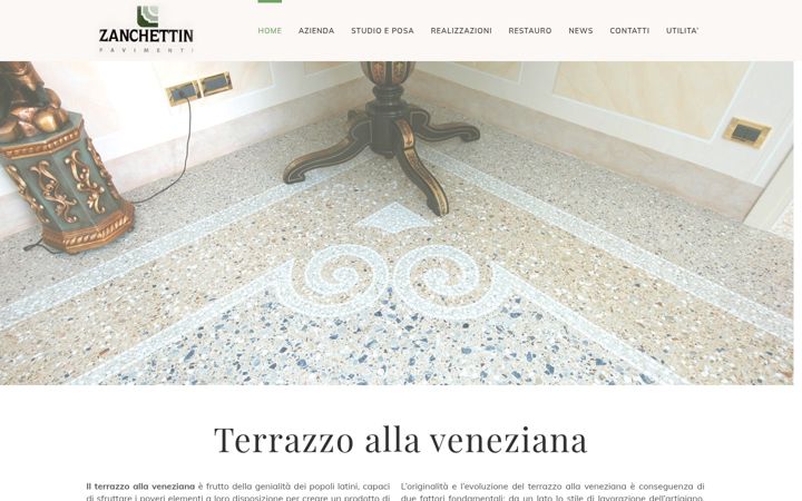 Екранна снимка на zanchettinpavimenti.it