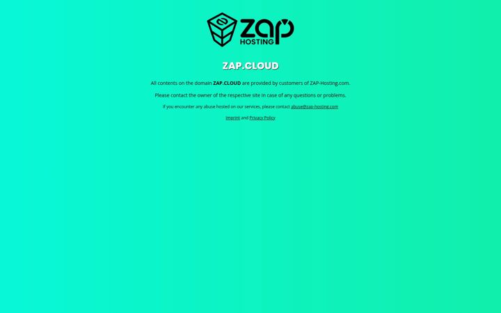 Screenshot of zap.cloud