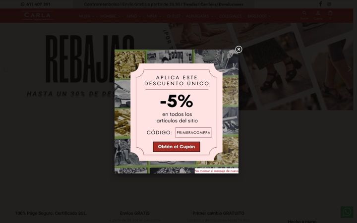 Screenshot von zapatoscarla.com