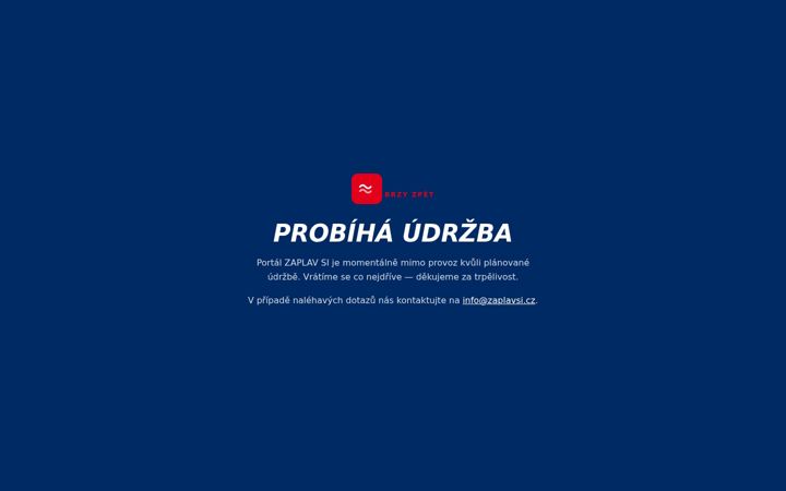 Screenshot of zaplavsi.cz