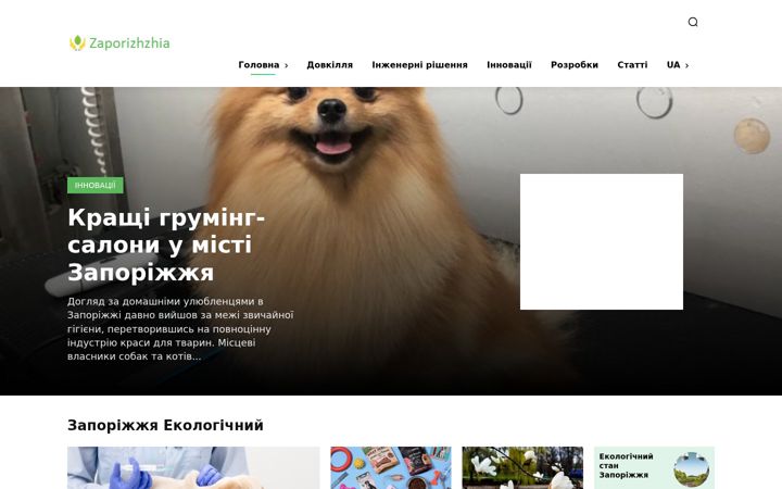 Screenshot of zaporizhzhia.name