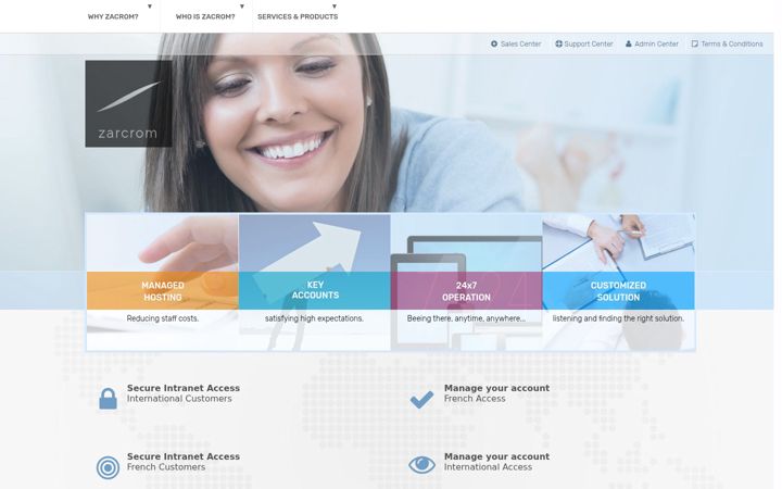 Screenshot of zarcrom.net