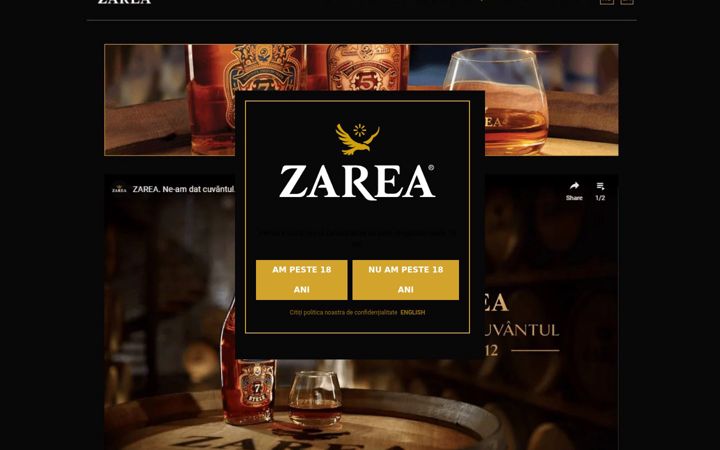 Captura de ecrã de zarea.ro