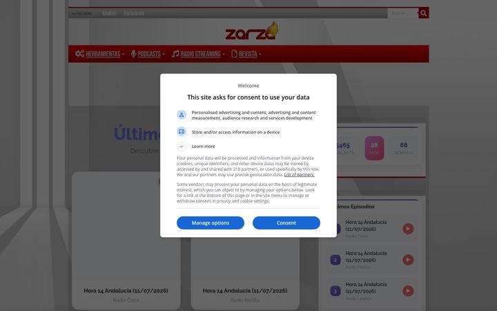 Screenshot of zarza.com