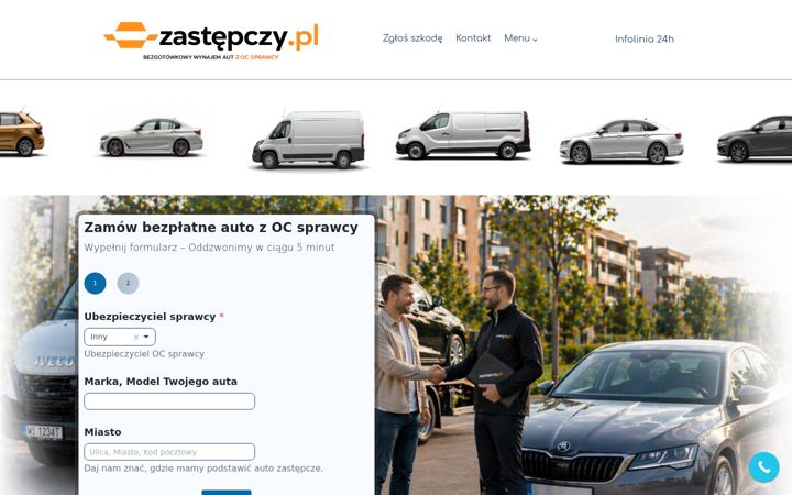 Zrzut ekranu zastepczy.pl