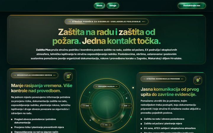 Screenshot van zastita.eu