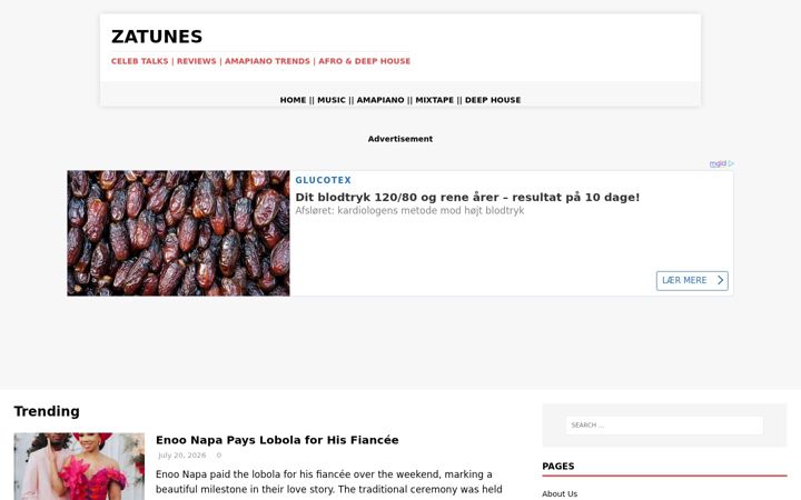 Capture d'écran de zatunes.co.za