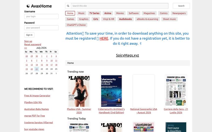 Screenshot of zavat.pw