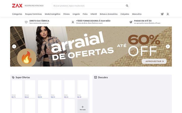 Screenshot of zaxapp.com.br