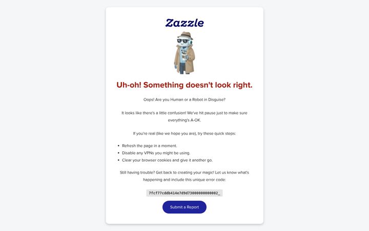 Screenshot of zazzle.co.nz