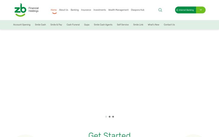 Screenshot of zb.co.zw