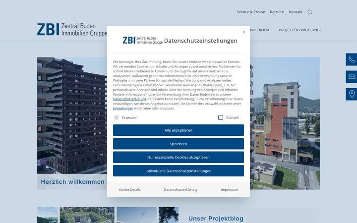 Screenshot του zbi.de