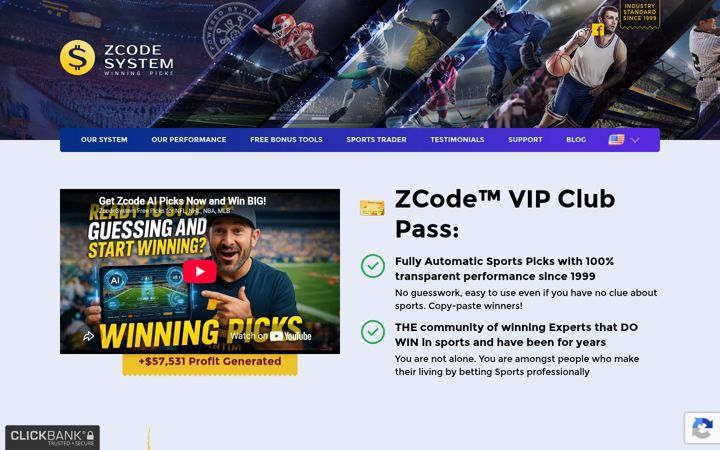 Kuvakaappaus sivustosta zcodesystem.com