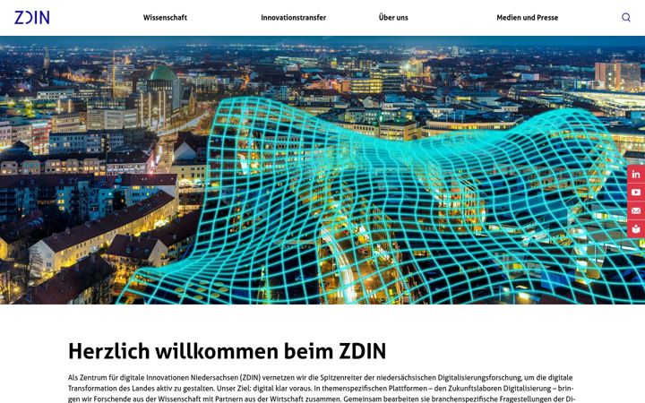 Captura de pantalla de zdin.de
